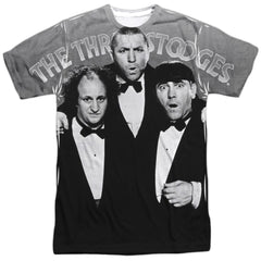 Three Stooges Classy Fellas Men's Regular Fit Polyester Short-Sleeve T-Shirt