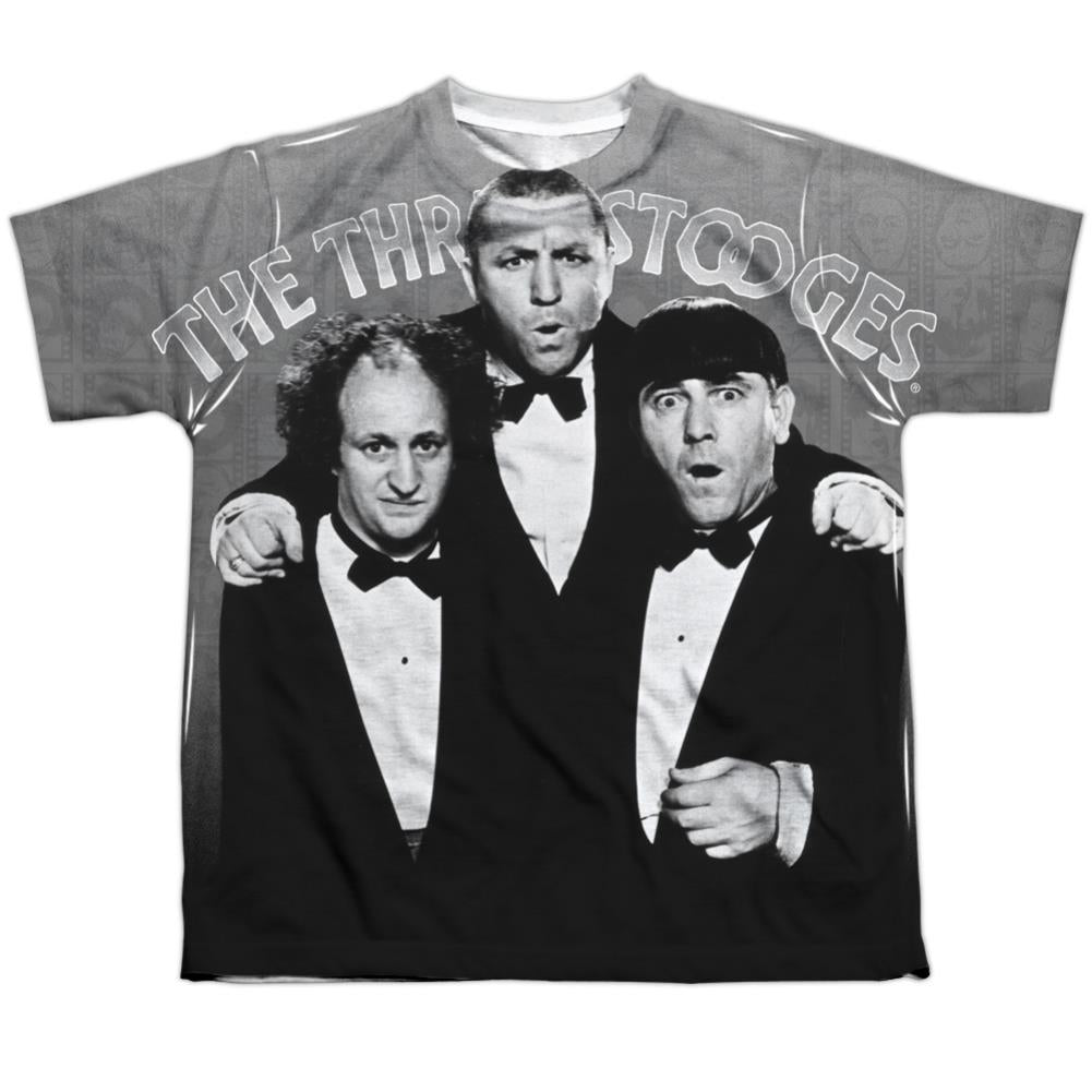 Three Stooges Classy Fellas Youth Regular Fit Poly Short-Sleeve T-Shirt