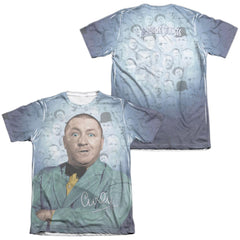 Three Stooges Curly Heads Men's Regular Fit Poly Cotton Short-Sleeve T-Shirt