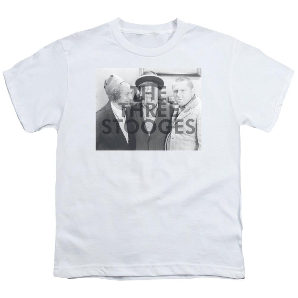 Three Stooges Cutoff Youth 18/1 100% Cotton Short-Sleeve T-Shirt