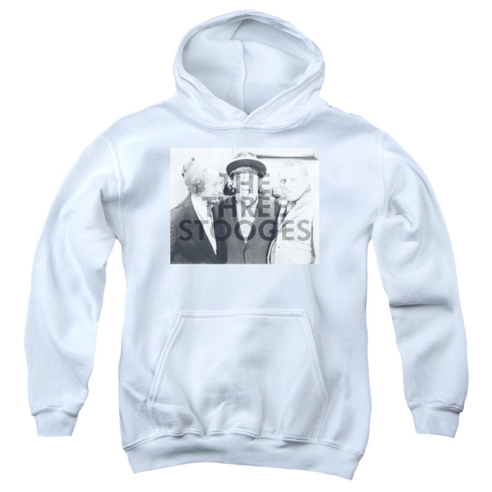 Three Stooges Cutoff Youth Cotton Poly Pull-Over Hoodie