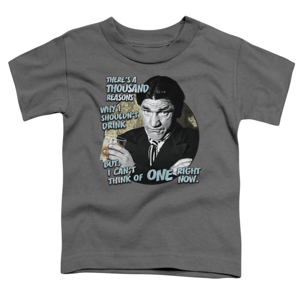 Three Stooges Drink Toddler 18/1 Cotton Short-Sleeve T-Shirt
