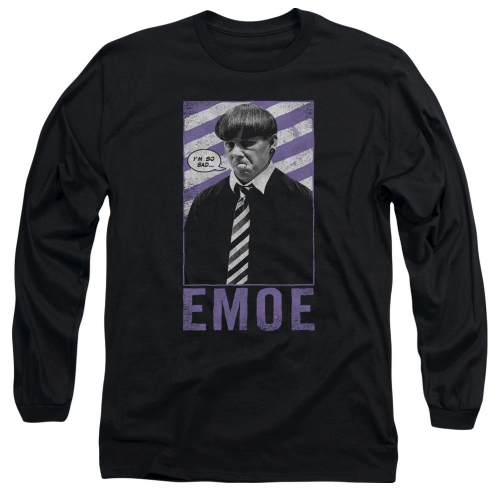 Three Stooges Emoe Men's 18/1 Cotton Long-Sleeve T-Shirt