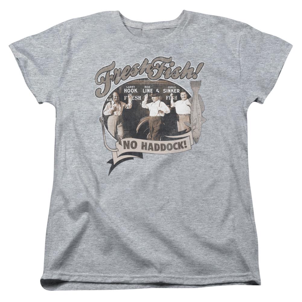 Three Stooges Fresh Fish Women's 18/1 Cotton Short-Sleeve T-Shirt