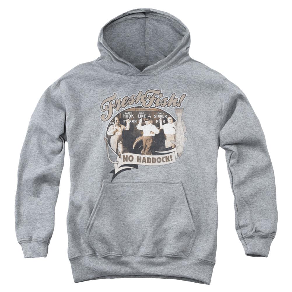 Three Stooges Fresh Fish Youth Cotton Poly Pull-Over Hoodie