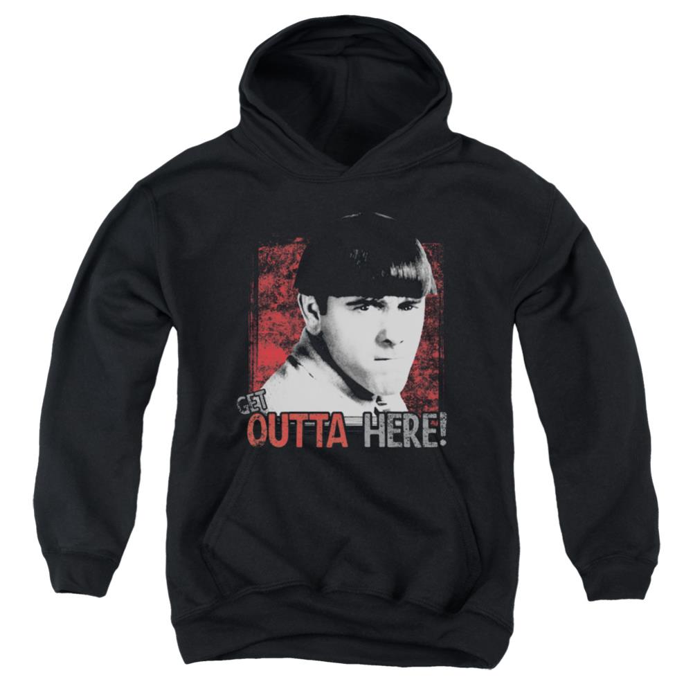 Three Stooges Get Outta Here Youth Cotton Poly Pull-Over Hoodie