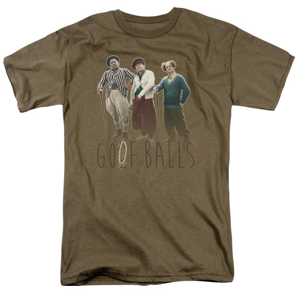 Three Stooges Goof Balls Men's 18/1 Cotton Short-Sleeve T-Shirt