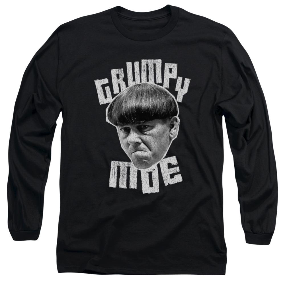 Three Stooges Grumpy Moe Men's 18/1 Cotton Long-Sleeve T-Shirt