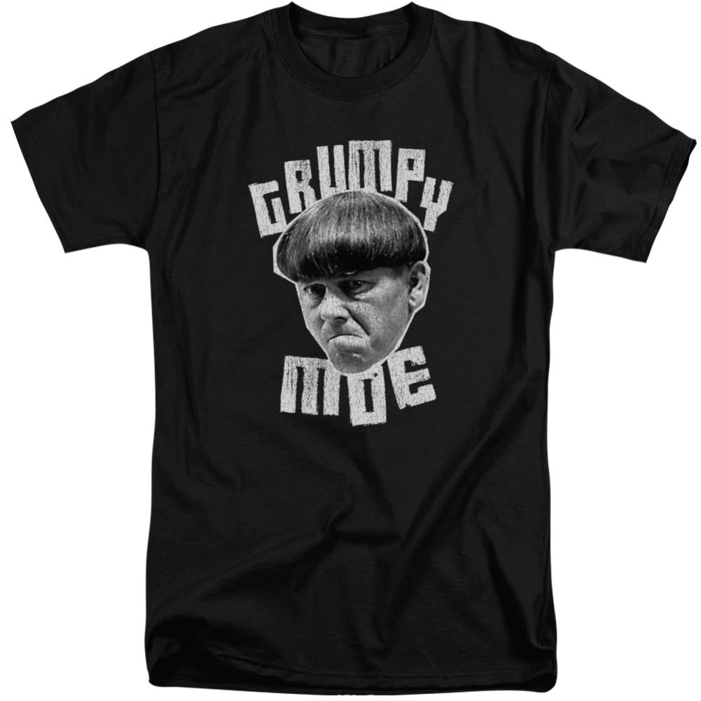 Three Stooges Grumpy Moe Men's 18/1 Tall Cotton Short-Sleeve T-Shirt
