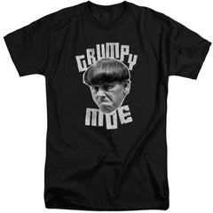 Three Stooges Grumpy Moe Men's 18/1 Tall Cotton Short-Sleeve T-Shirt