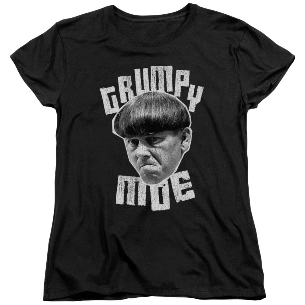 Three Stooges Grumpy Moe Women's 18/1 Cotton Short-Sleeve T-Shirt