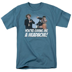 Three Stooges Headache Men's 18/1 Cotton Short-Sleeve T-Shirt