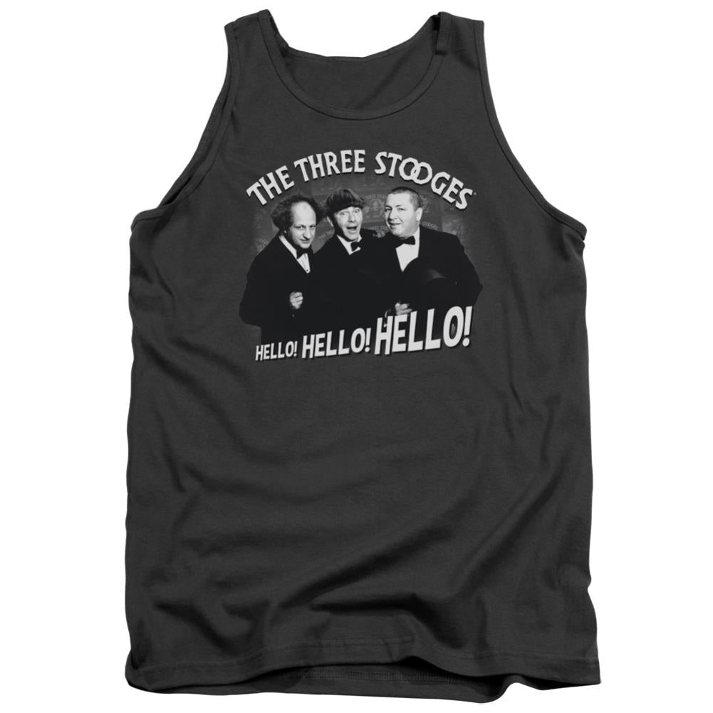 Three Stooges Hello Again Men's 18/1 Cotton Tank Top