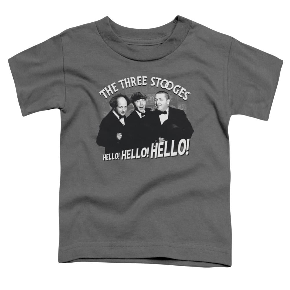Three Stooges Hello Again Toddler 18/1 Cotton Short-Sleeve T-Shirt