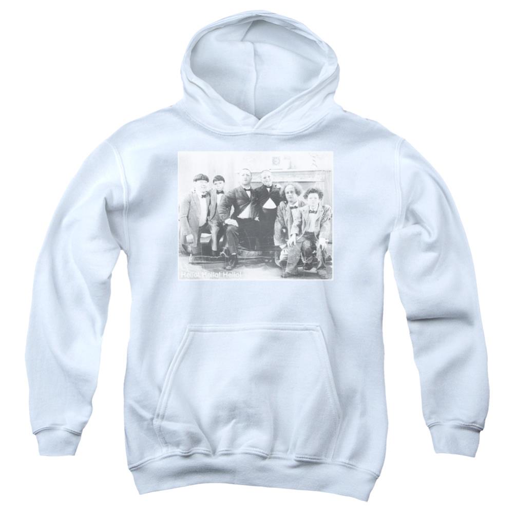 Three Stooges Hello Youth Cotton Poly Pull-Over Hoodie