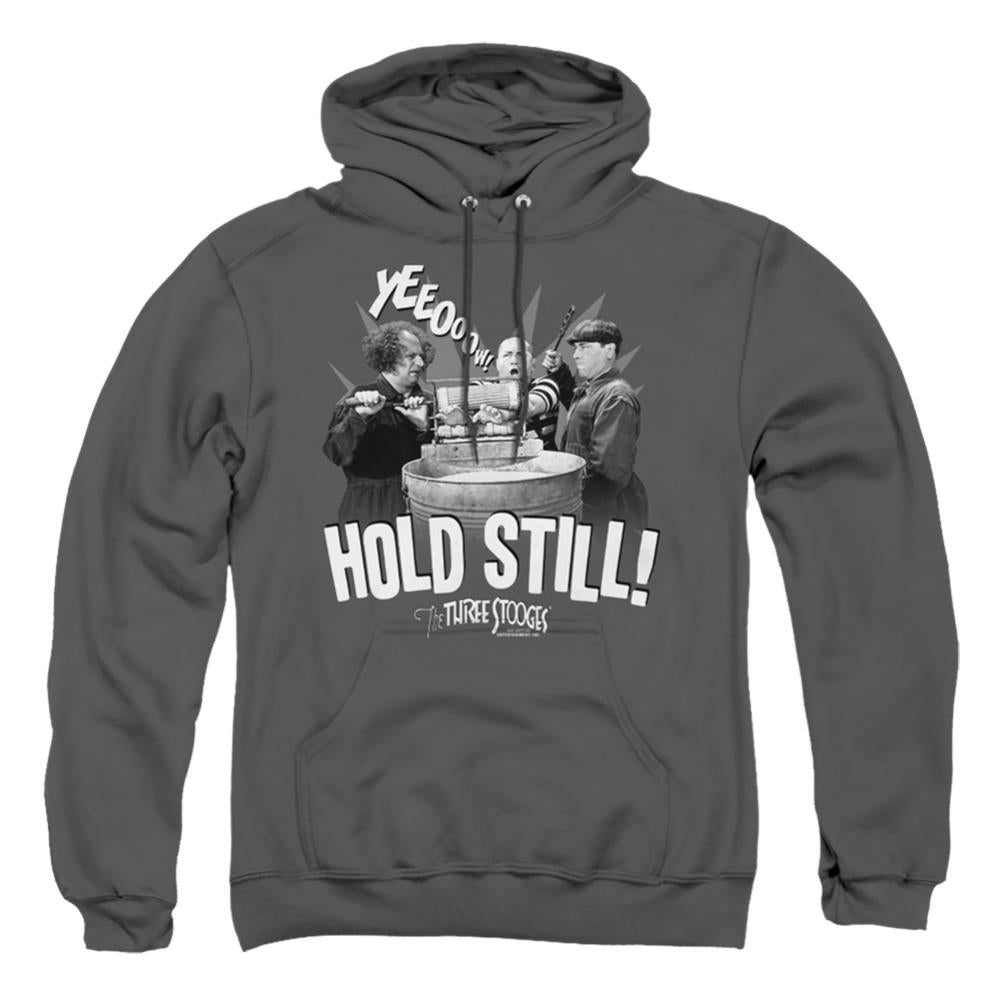 Three Stooges Hold Still Men's Pull-Over 75 25 Poly Hoodie