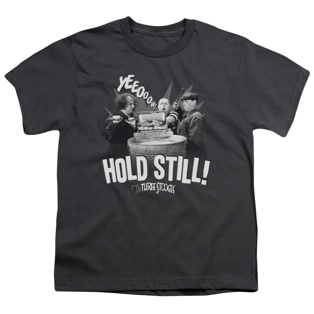 Three Stooges Hold Still Youth 18/1 100% Cotton Short-Sleeve T-Shirt