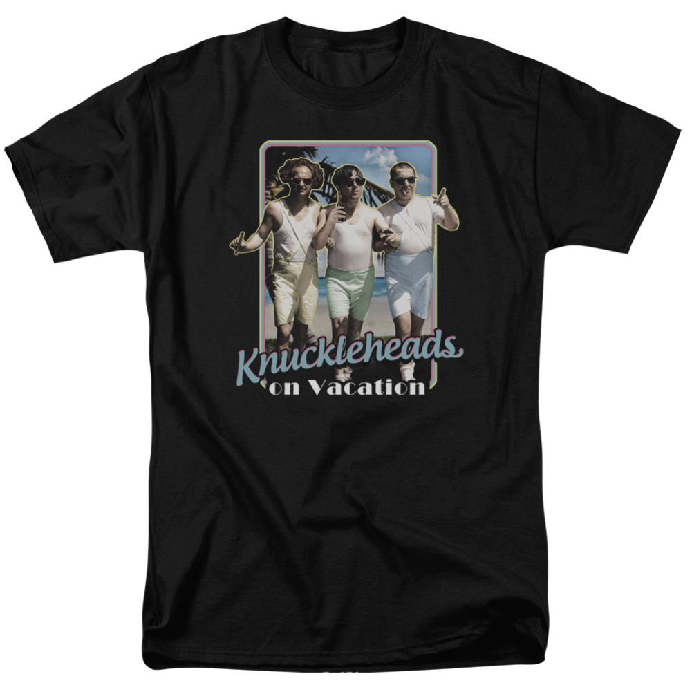 Three Stooges Knucklesheads On Vacation Men's 18/1 Cotton Short-Sleeve T-Shirt