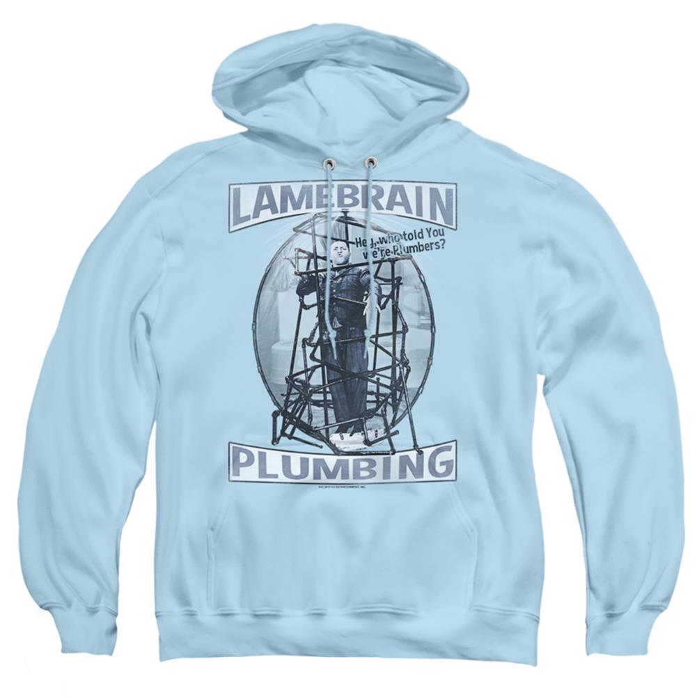 Three Stooges Lamebrain Plumbing Men's Pull-Over 75 25 Poly Hoodie