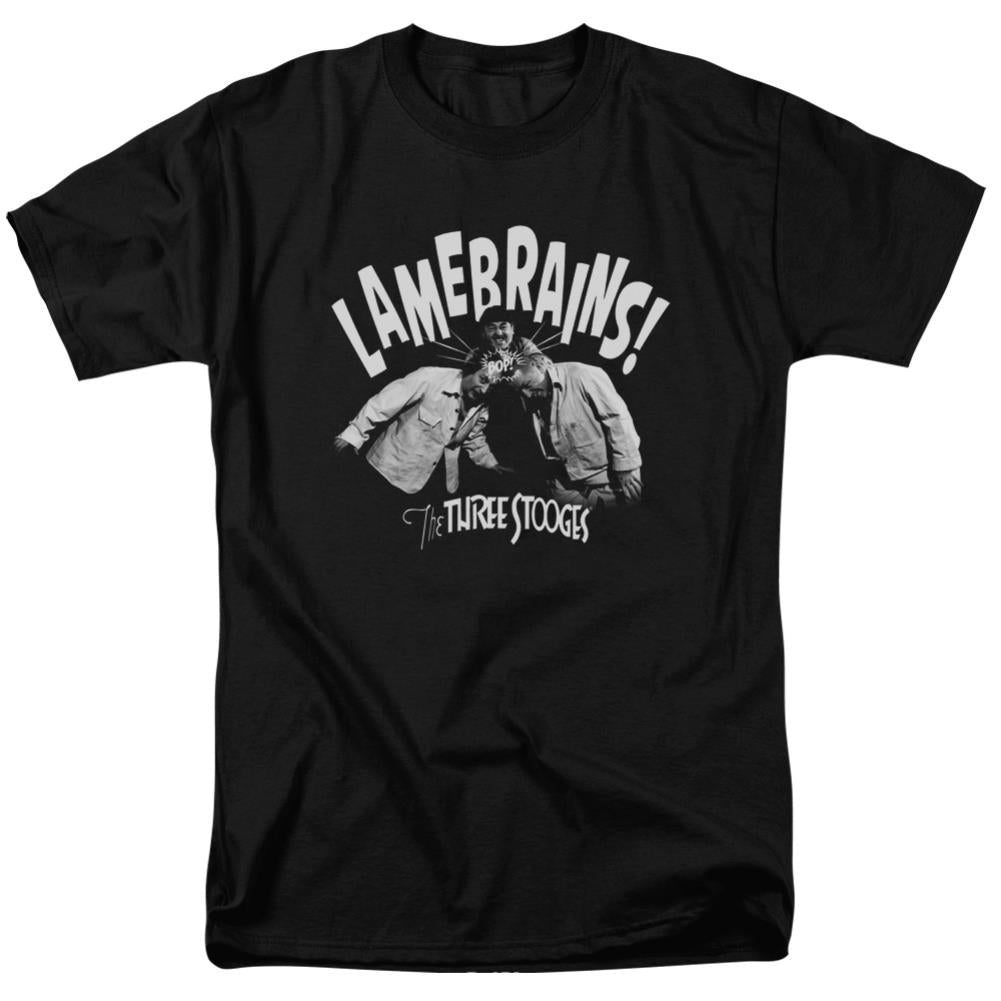 Three Stooges Lamebrains Men's 18/1 Cotton Short-Sleeve T-Shirt