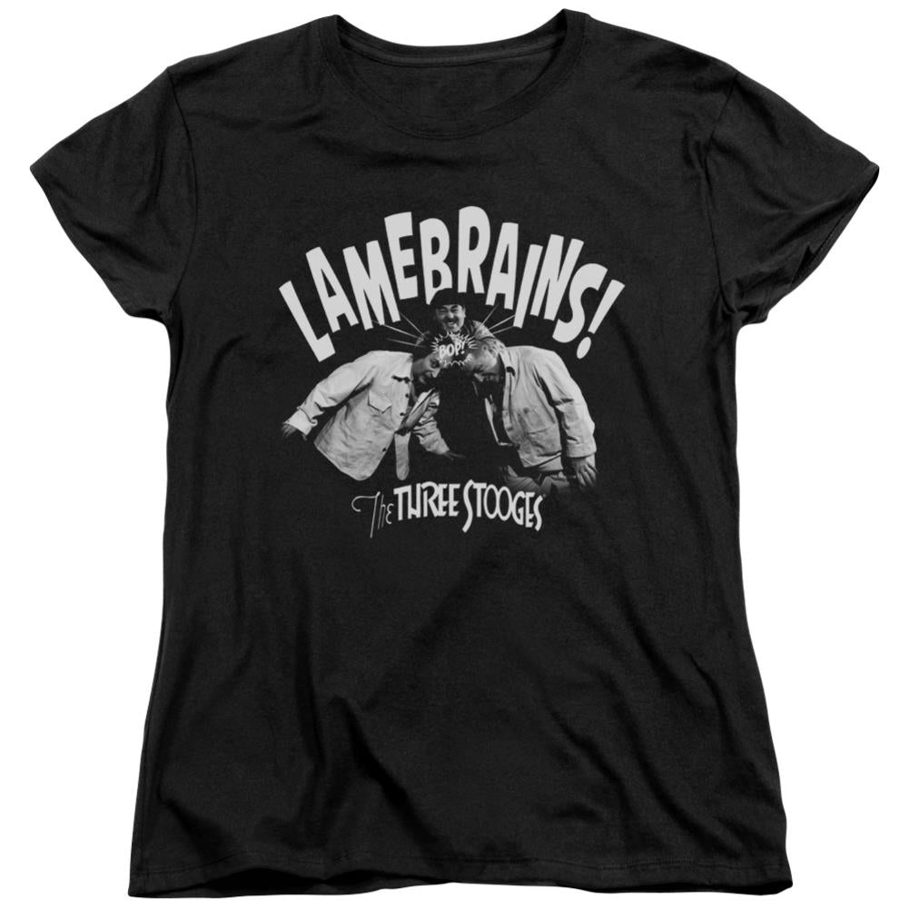 Three Stooges Lamebrains Women's 18/1 Cotton Short-Sleeve T-Shirt