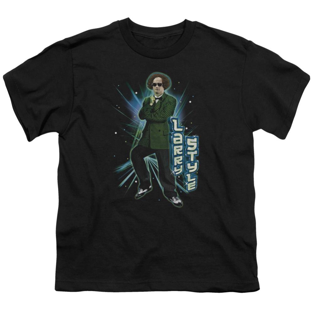Three Stooges Larry Style Youth 18/1 100% Cotton Short-Sleeve T-Shirt