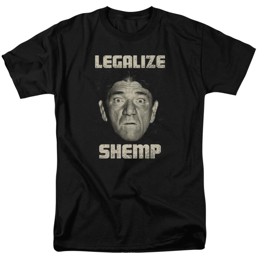 Three Stooges Legalize Shemp Men's 18/1 Cotton Short-Sleeve T-Shirt