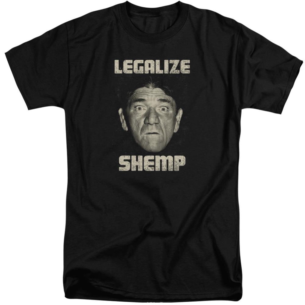 Three Stooges Legalize Shemp Men's 18/1 Tall Cotton Short-Sleeve T-Shirt