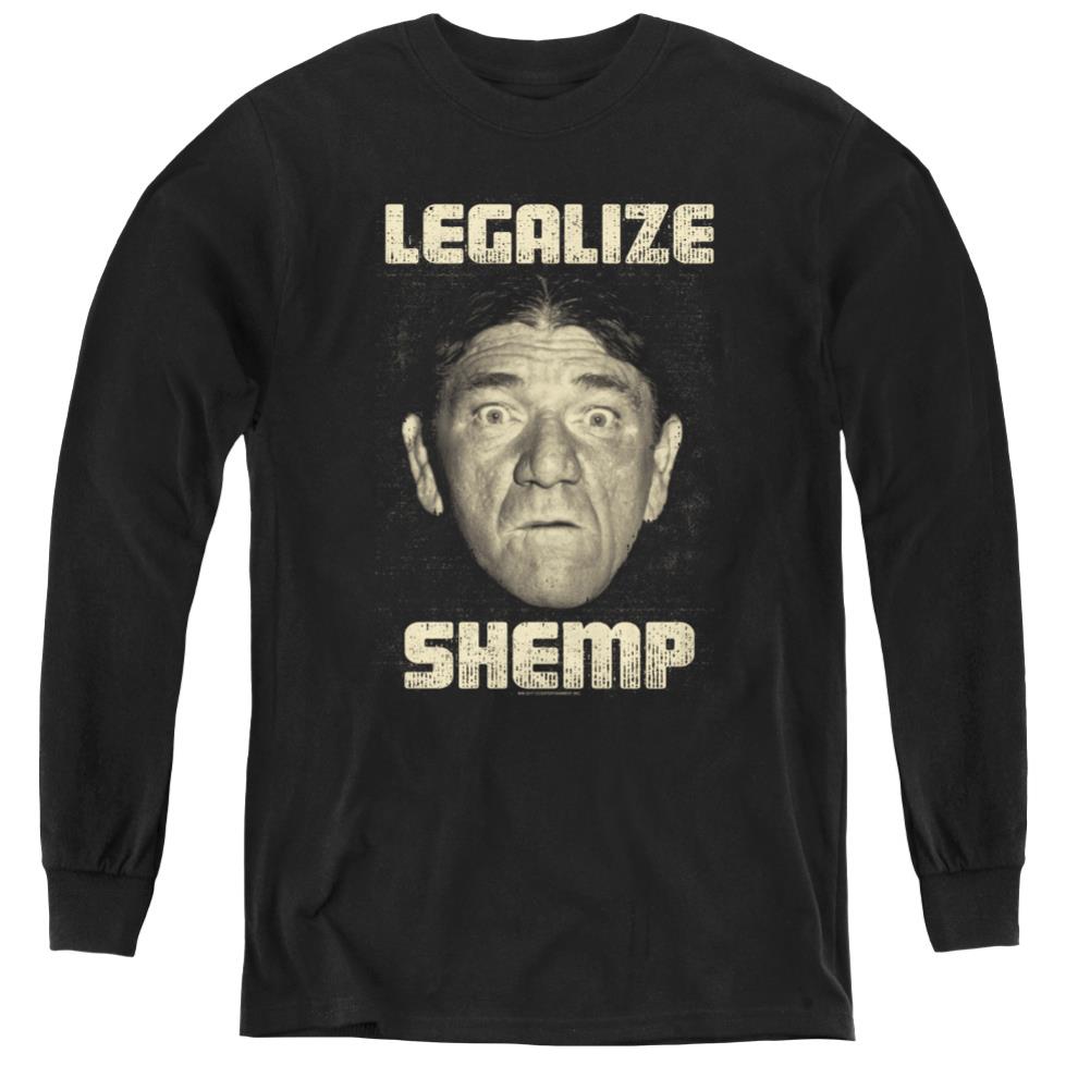 Three Stooges Legalize Shemp Youth Long-Sleeve T-Shirt