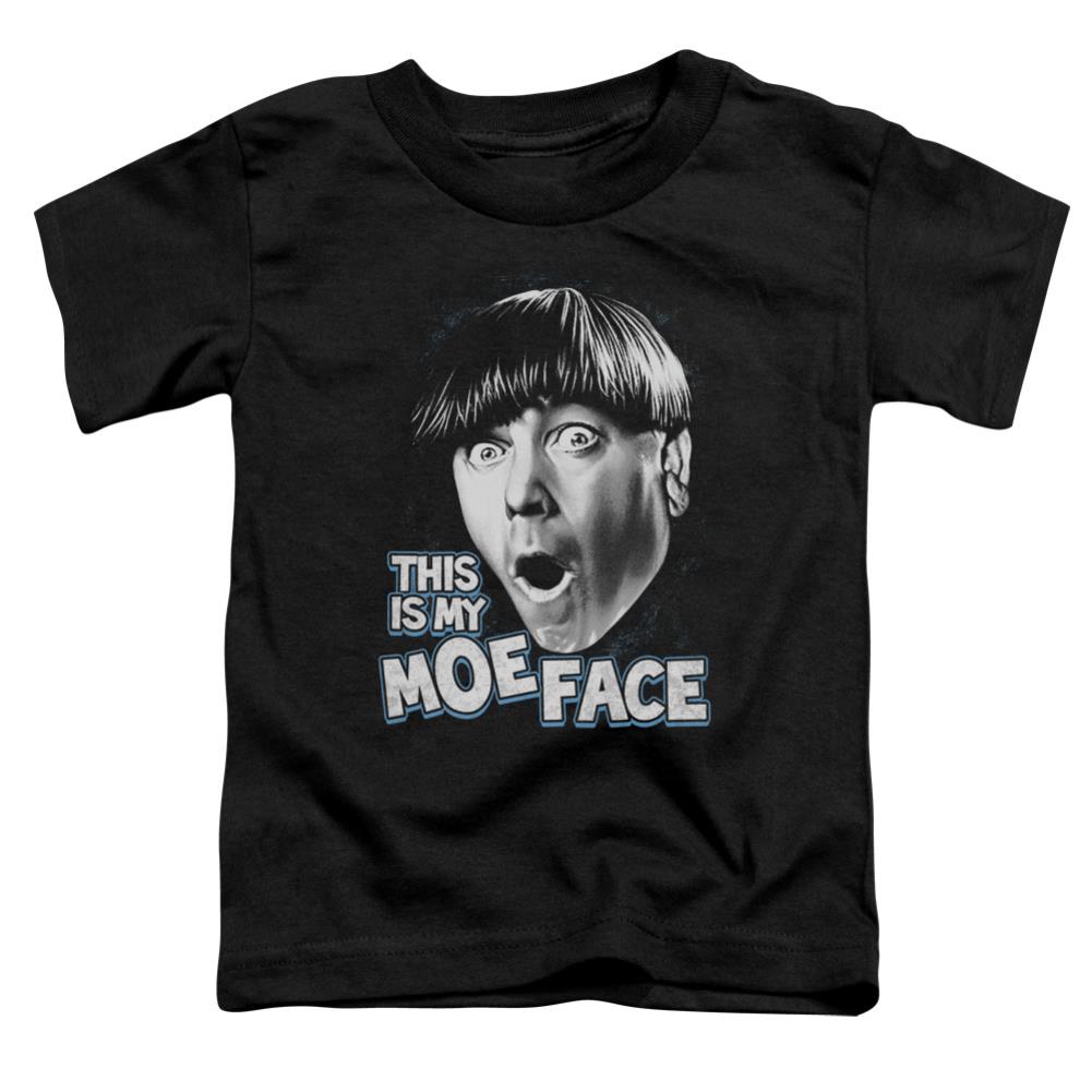 Three Stooges Moe Face Toddler 18/1 Cotton Short-Sleeve T-Shirt