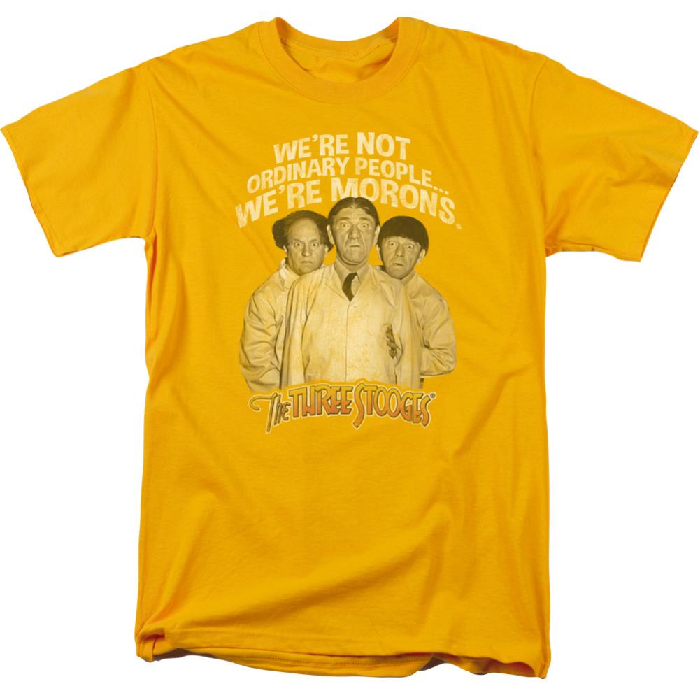 Three Stooges Morons Men's 18/1 Cotton Short-Sleeve T-Shirt