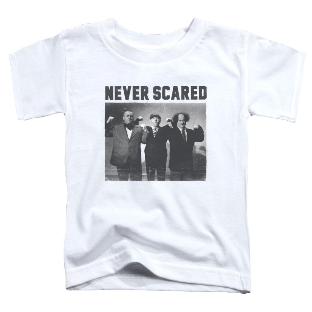 Three Stooges Never Scared Toddler 18/1 Cotton Short-Sleeve T-Shirt