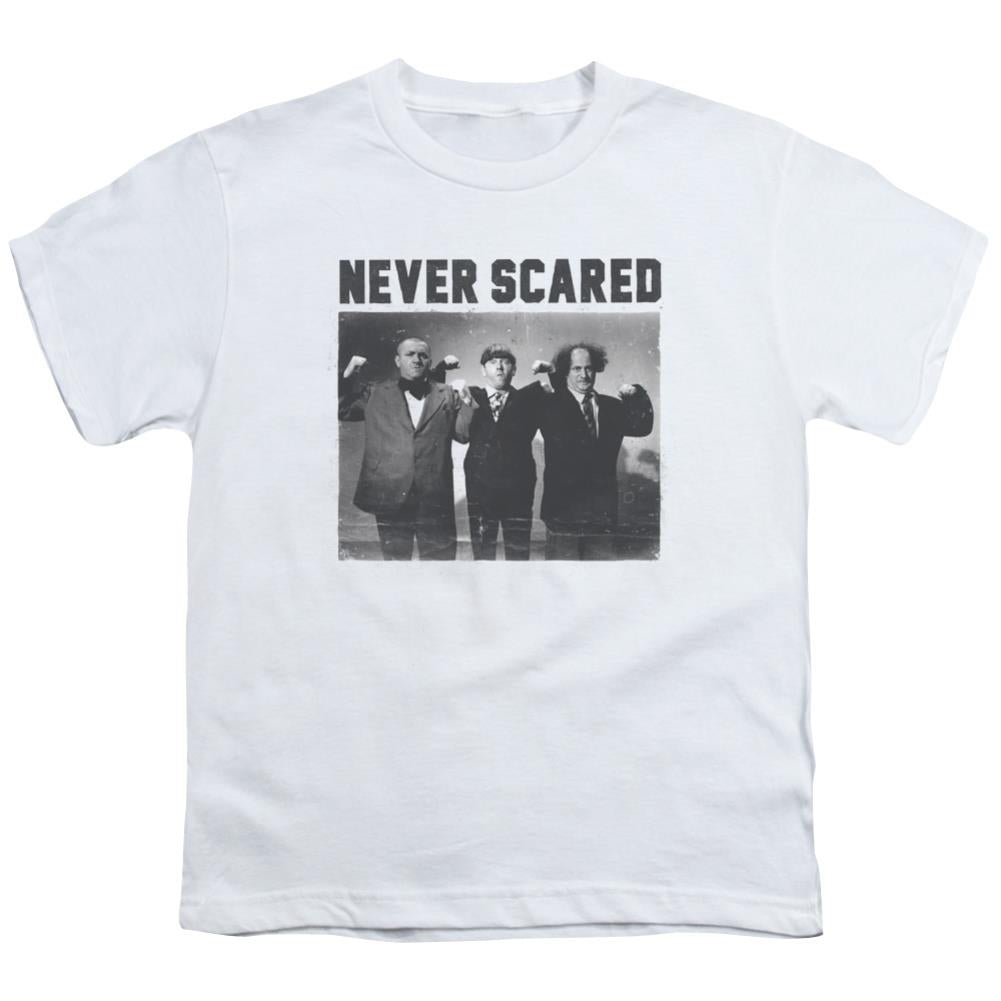 Three Stooges Never Scared Youth 18/1 100% Cotton Short-Sleeve T-Shirt