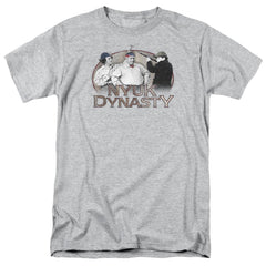 Three Stooges Nyuk Dynasty Men's 18/1 Cotton Short-Sleeve T-Shirt
