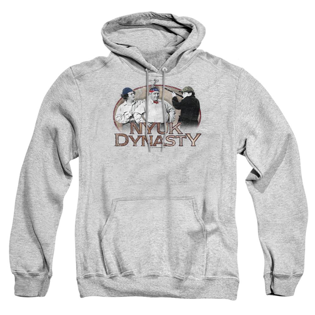 Three Stooges Nyuk Dynasty Men's Pull-Over 75 25 Poly Hoodie