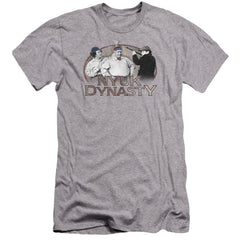 Three Stooges Nyuk Dynasty Men's Ultra-Soft 30/1 Cotton Slim Short-Sleeve T-Shirt