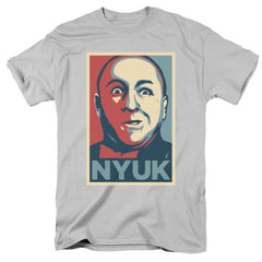 Three Stooges Nyuk Men's 18/1 Cotton Short-Sleeve T-Shirt