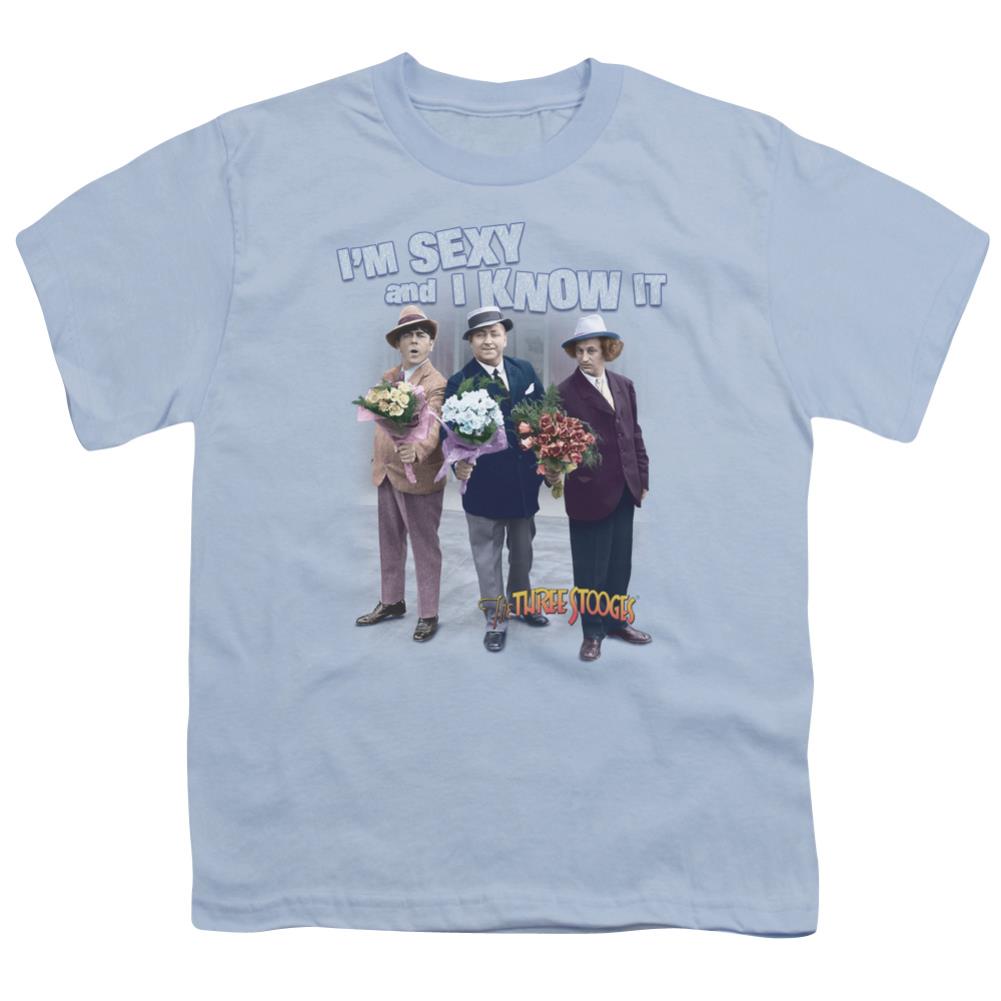 Three Stooges Sexy Youth 18/1 100% Cotton Short-Sleeve T-Shirt
