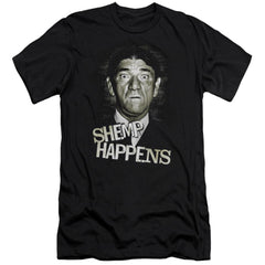Three Stooges Shemp Happens Men's Ultra-Soft 30/1 Cotton Slim Short-Sleeve T-Shirt