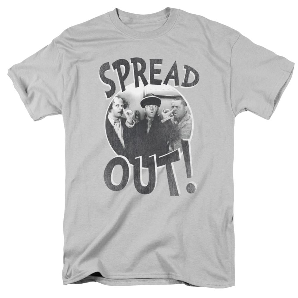 Three Stooges Spread Out Men's 18/1 Cotton Short-Sleeve T-Shirt