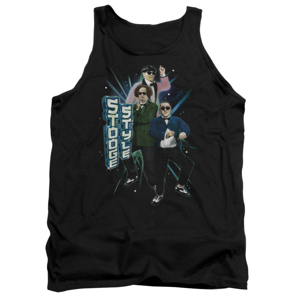 Three Stooges Stooge Style Men's 18/1 Cotton Tank Top