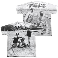 Three Stooges Team Knucklehead (Front/Back Print) Youth Regular Fit Poly Short-Sleeve T-Shirt