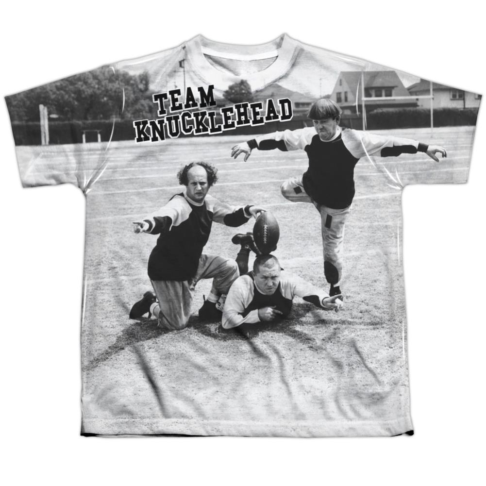 Three Stooges Team Knucklehead Youth Regular Fit Poly Short-Sleeve T-Shirt