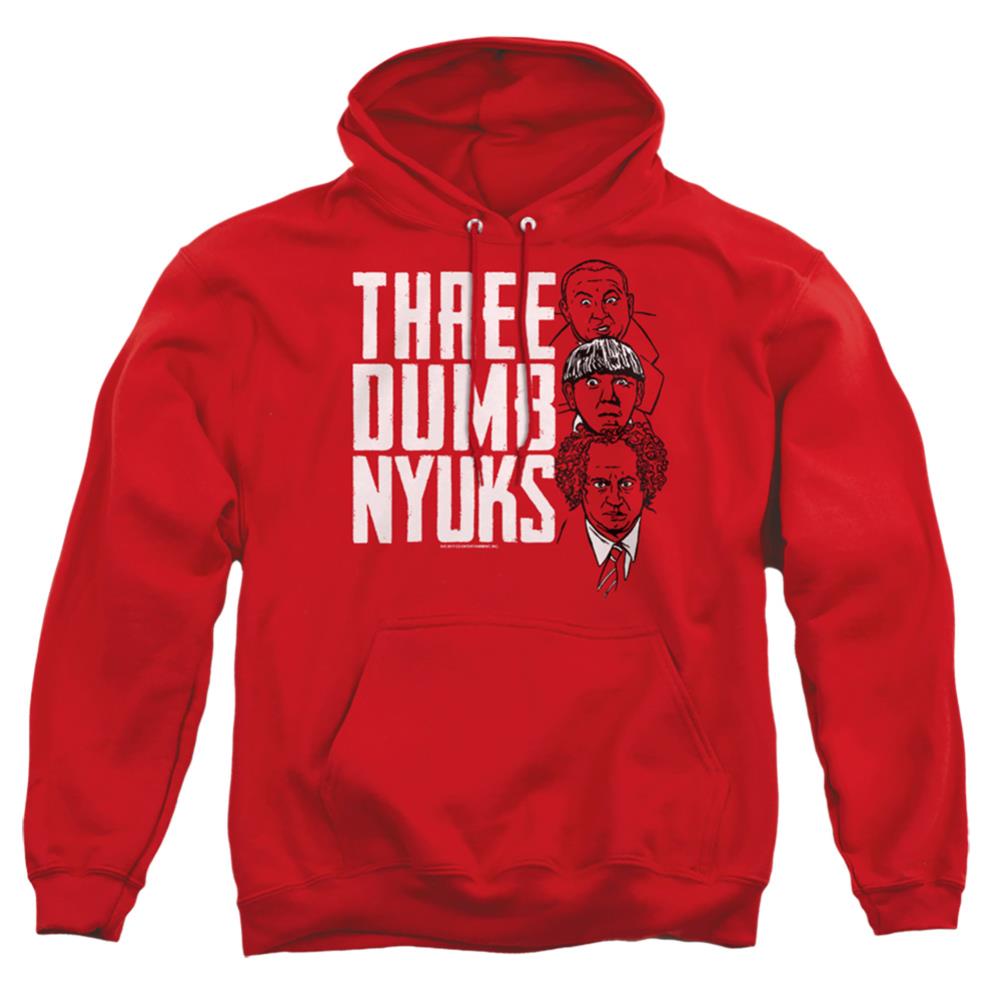 Three Stooges Three Dumb Nyuks Men's Pull-Over 75 25 Poly Hoodie