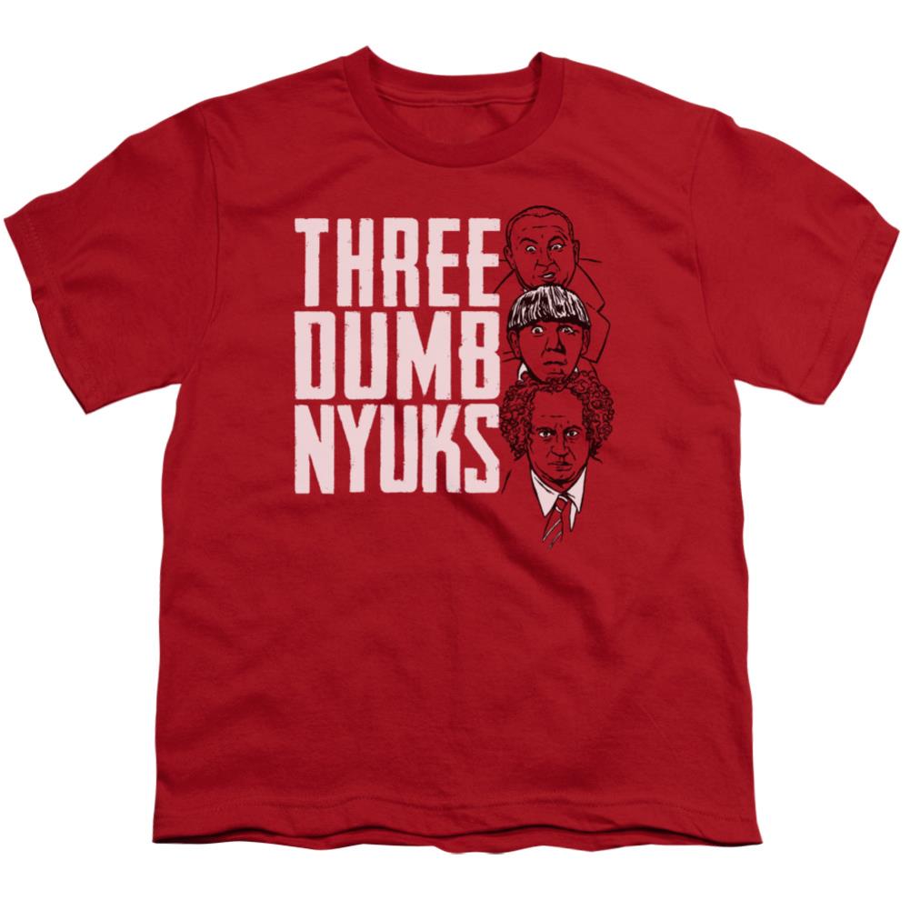 Three Stooges Three Dumb Nyuks Youth 18/1 100% Cotton Short-Sleeve T-Shirt