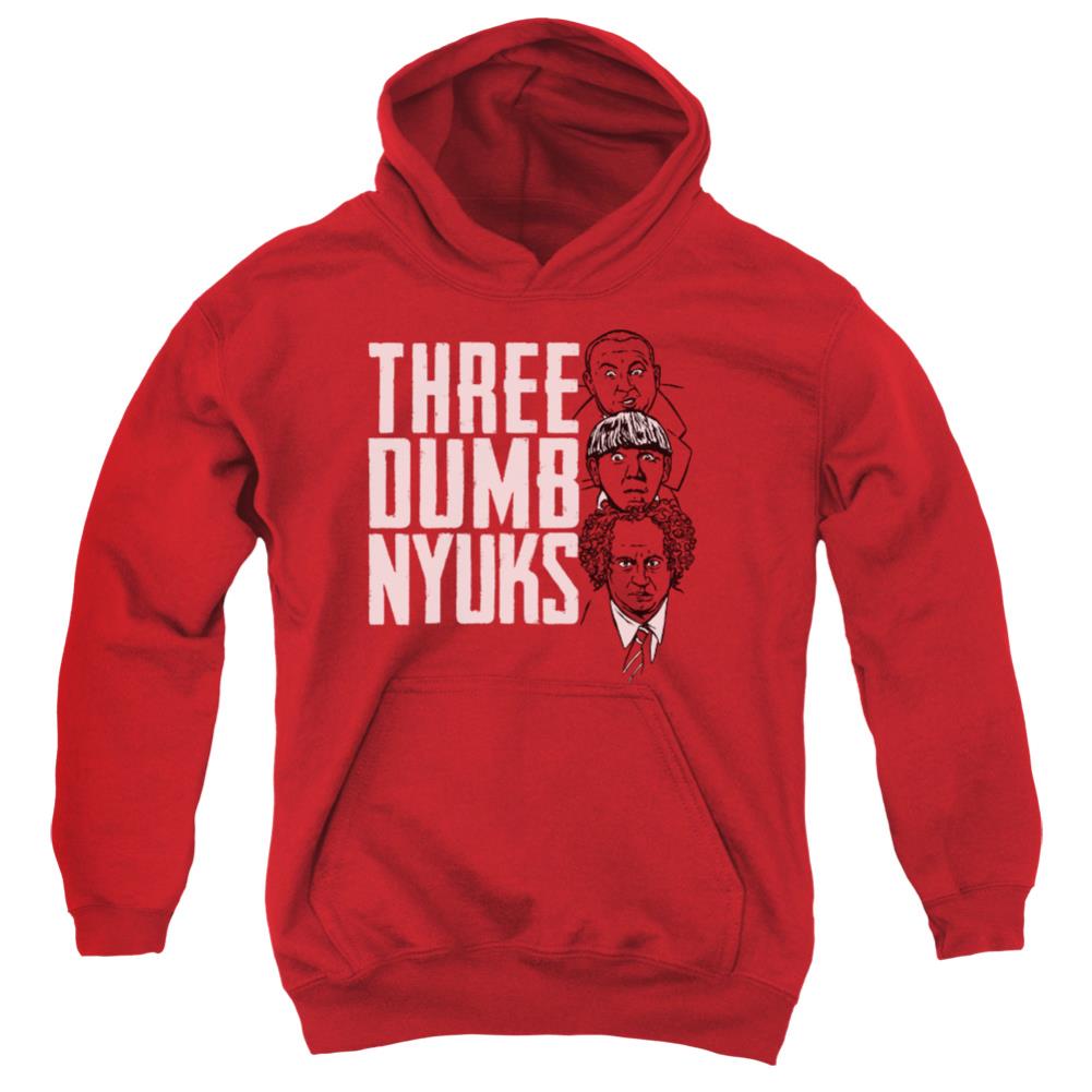 Three Stooges Three Dumb Nyuks Youth Cotton Poly Pull-Over Hoodie