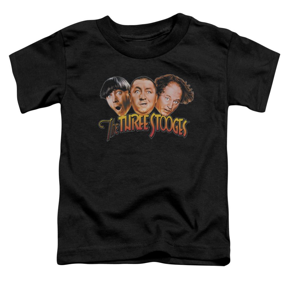 Three Stooges Three Head Logo Toddler 18/1 Cotton Short-Sleeve T-Shirt