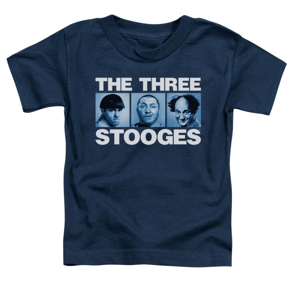 Three Stooges Three Squares Toddler 18/1 Cotton Short-Sleeve T-Shirt