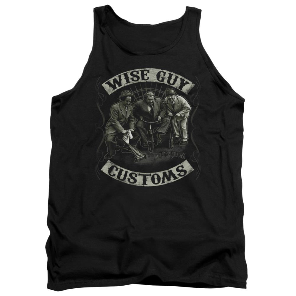 Three Stooges Wise Guy Customs Men's 18/1 Cotton Tank Top