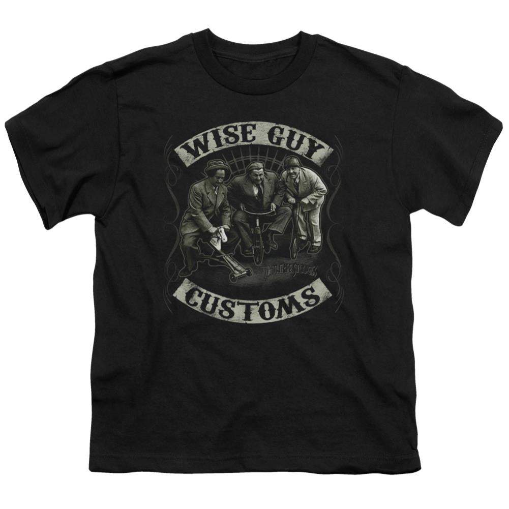 Three Stooges Wise Guy Customs Youth 18/1 100% Cotton Short-Sleeve T-Shirt
